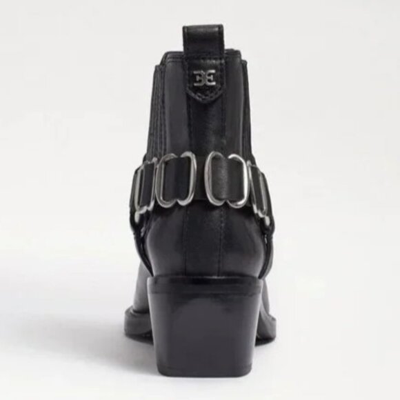 Sam Edelman Bellamie Leather Moto Boots Black Size 7 NIB - Picture 4 of 16